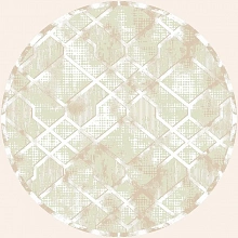 Абстрактный круглый ковер Palma 4896A Cream-Cream Круг
