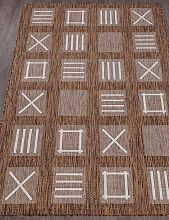 Ковер циновка VEGAS S003 BROWN-CREAM