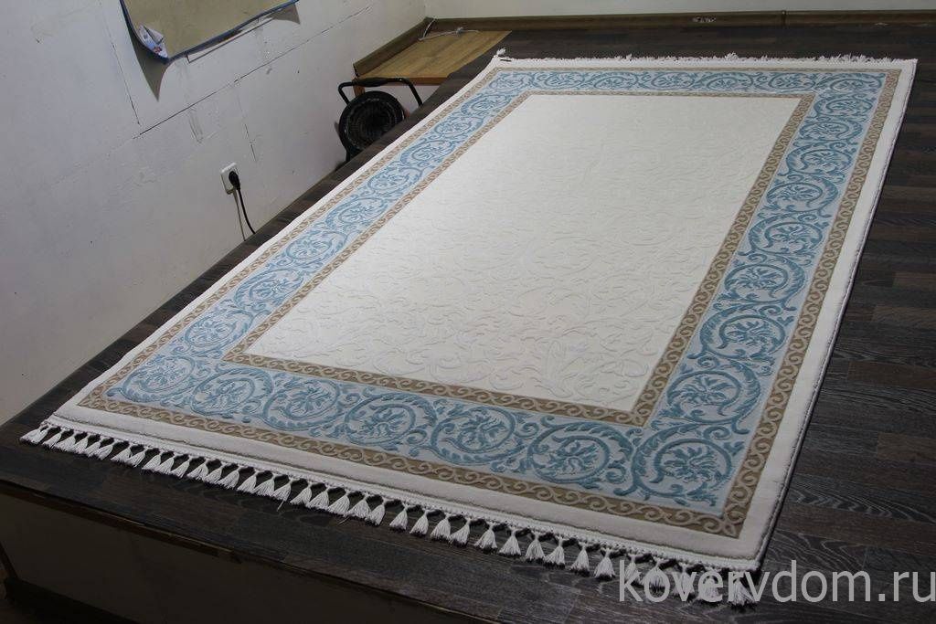 Ковер HUNKAR 08058T BLUE / WHITE Ковер HUNKAR 08058T BLUE / WHITE