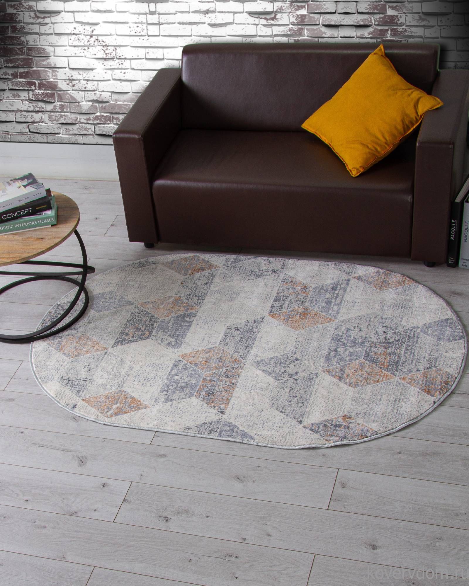 Ковер ZUMMA F257 ORANGE Овал Ковер ZUMMA F257 ORANGE Овал