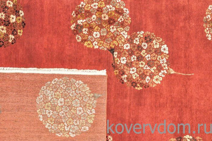 Ковер ручной работы из шелка и шерсти Silk-Wool CHA 28 Rust  Ковер ручной работы из шелка и шерсти Silk-Wool CHA 28 Rust