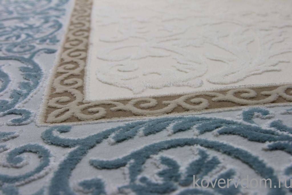 Ковер HUNKAR 08058T BLUE / WHITE Ковер HUNKAR 08058T BLUE / WHITE