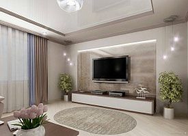 Ковер в гостиную бежевый CUBA-A F270 BEIGE Овал