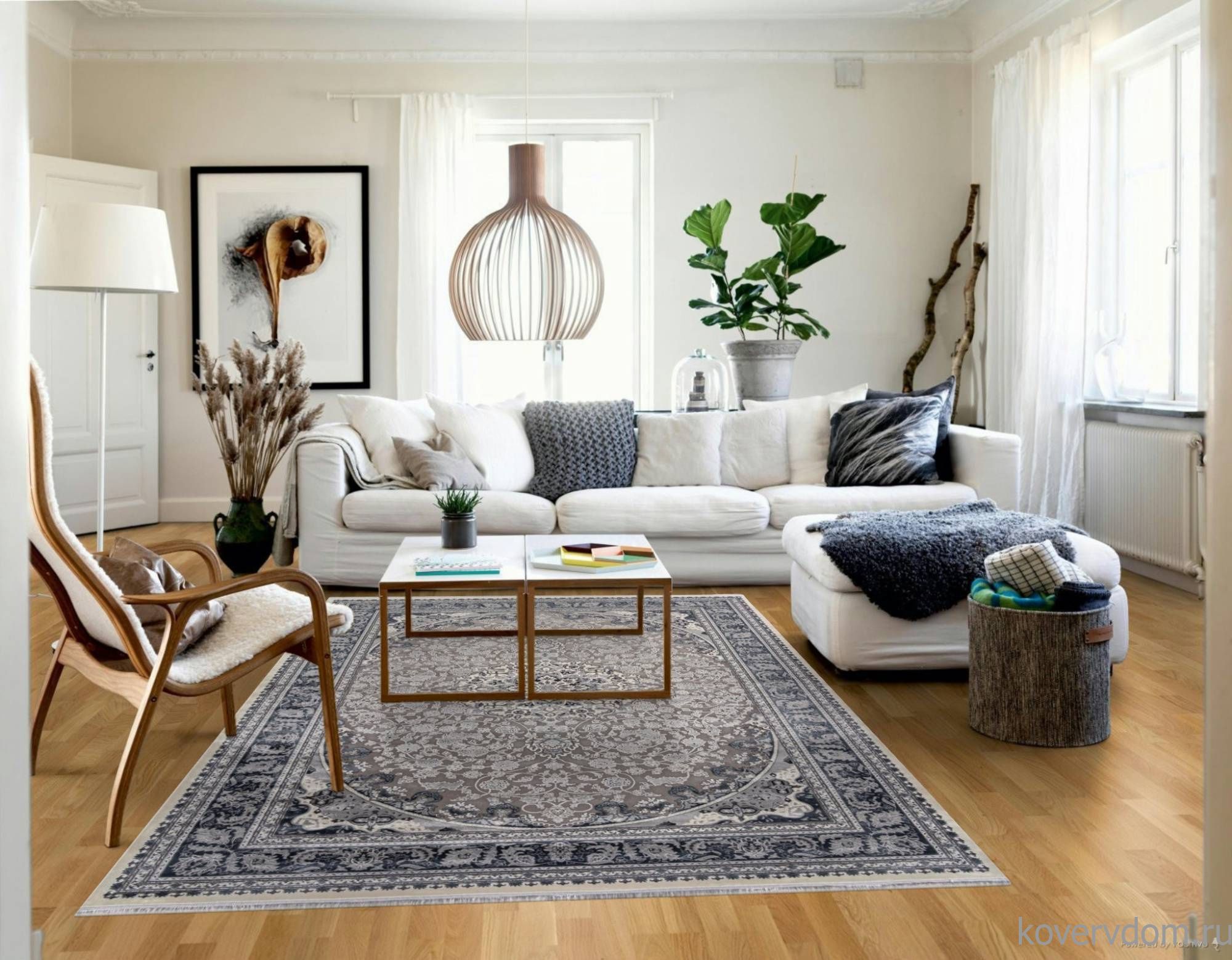 Ковер DUBAI 00268 GREY / BLUE Ковер DUBAI 00268 GREY / BLUE