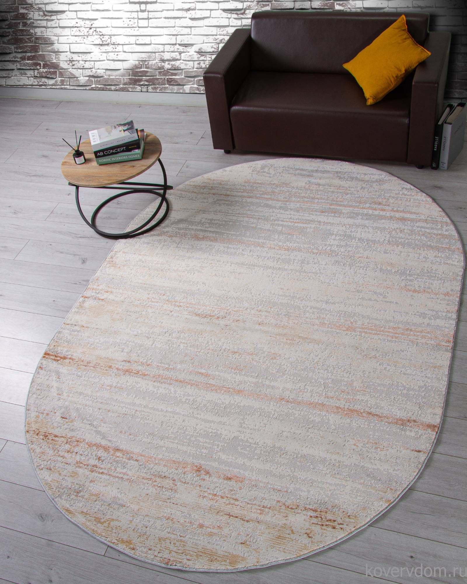 Ковер ZUMMA F026 ORANGE Овал Ковер ZUMMA F026 ORANGE Овал