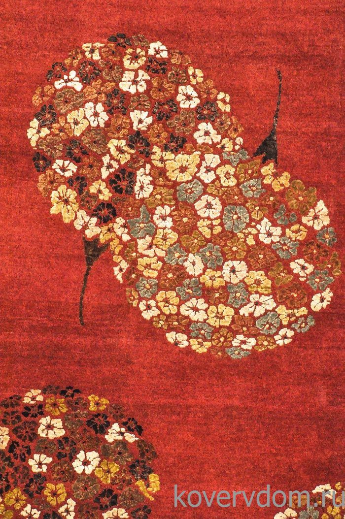 Ковер ручной работы из шелка и шерсти Silk-Wool CHA 28 Rust  Ковер ручной работы из шелка и шерсти Silk-Wool CHA 28 Rust