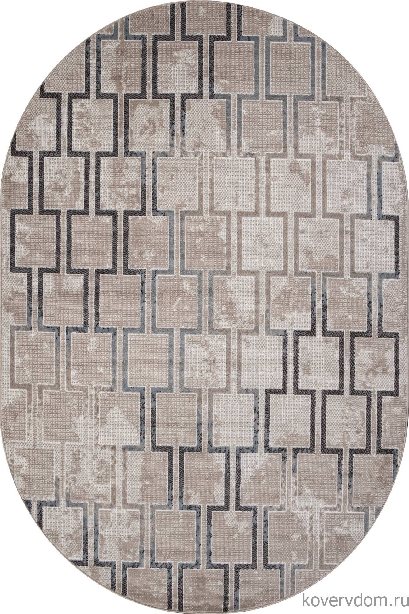 Ковер SIERRA F353 BEIGE-BLUE Овал Ковер SIERRA F353 BEIGE-BLUE Овал