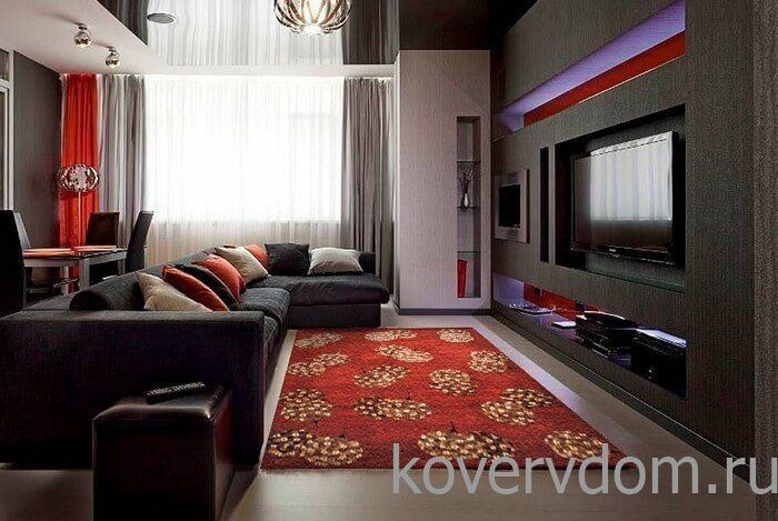 Ковер ручной работы из шелка и шерсти Silk-Wool CHA 28 Rust  Ковер ручной работы из шелка и шерсти Silk-Wool CHA 28 Rust