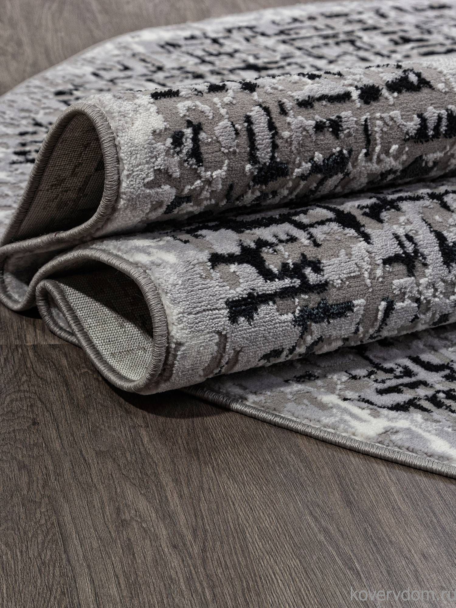 Ковер PALERMO F292 DARK GRAY Овал Ковер PALERMO F292 DARK GRAY Овал