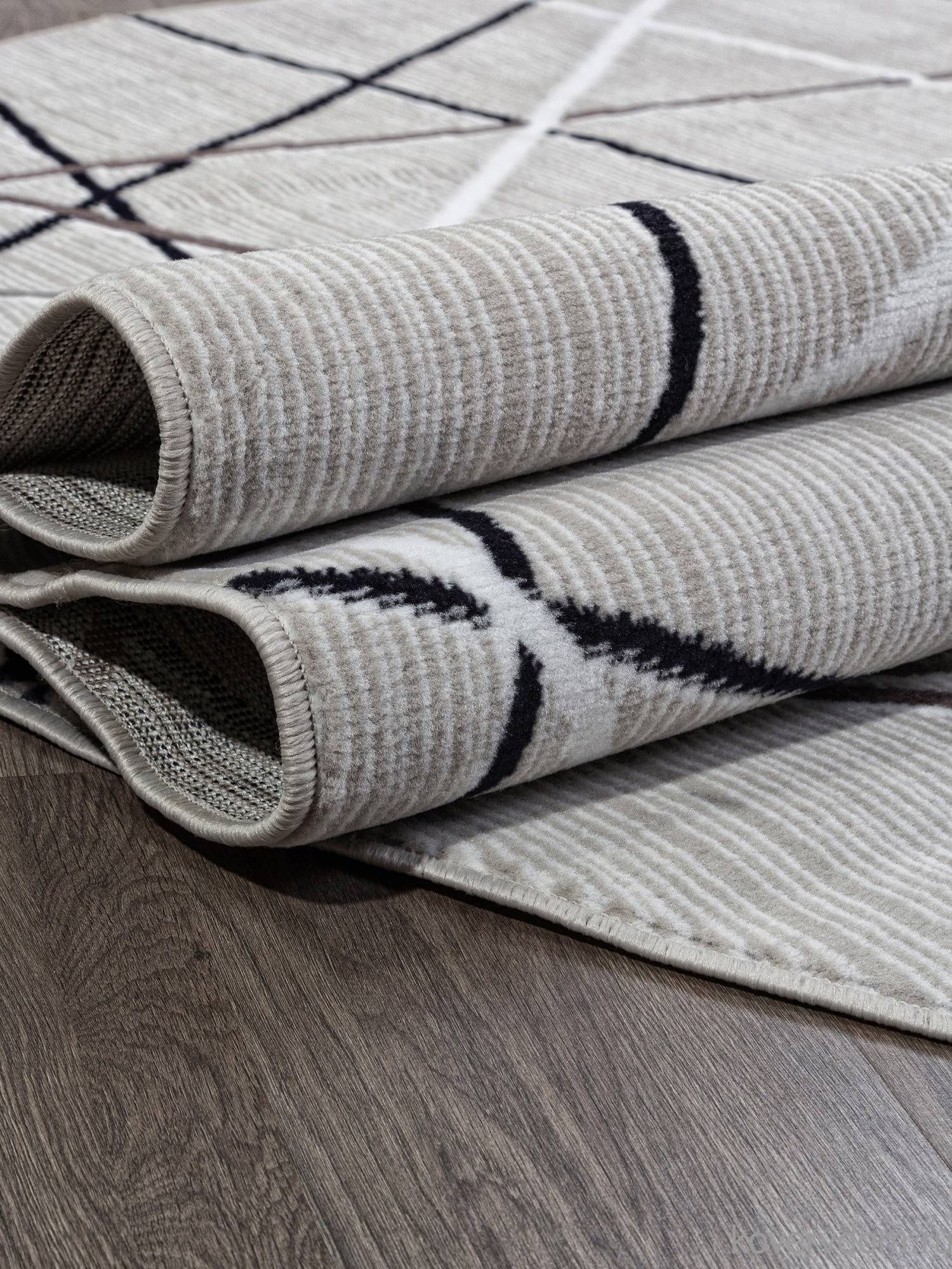 Ковер SILVER F395 GRAY Овал