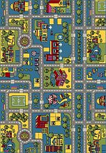 Пушистый ковер ORION C024 BLUE-GRAY