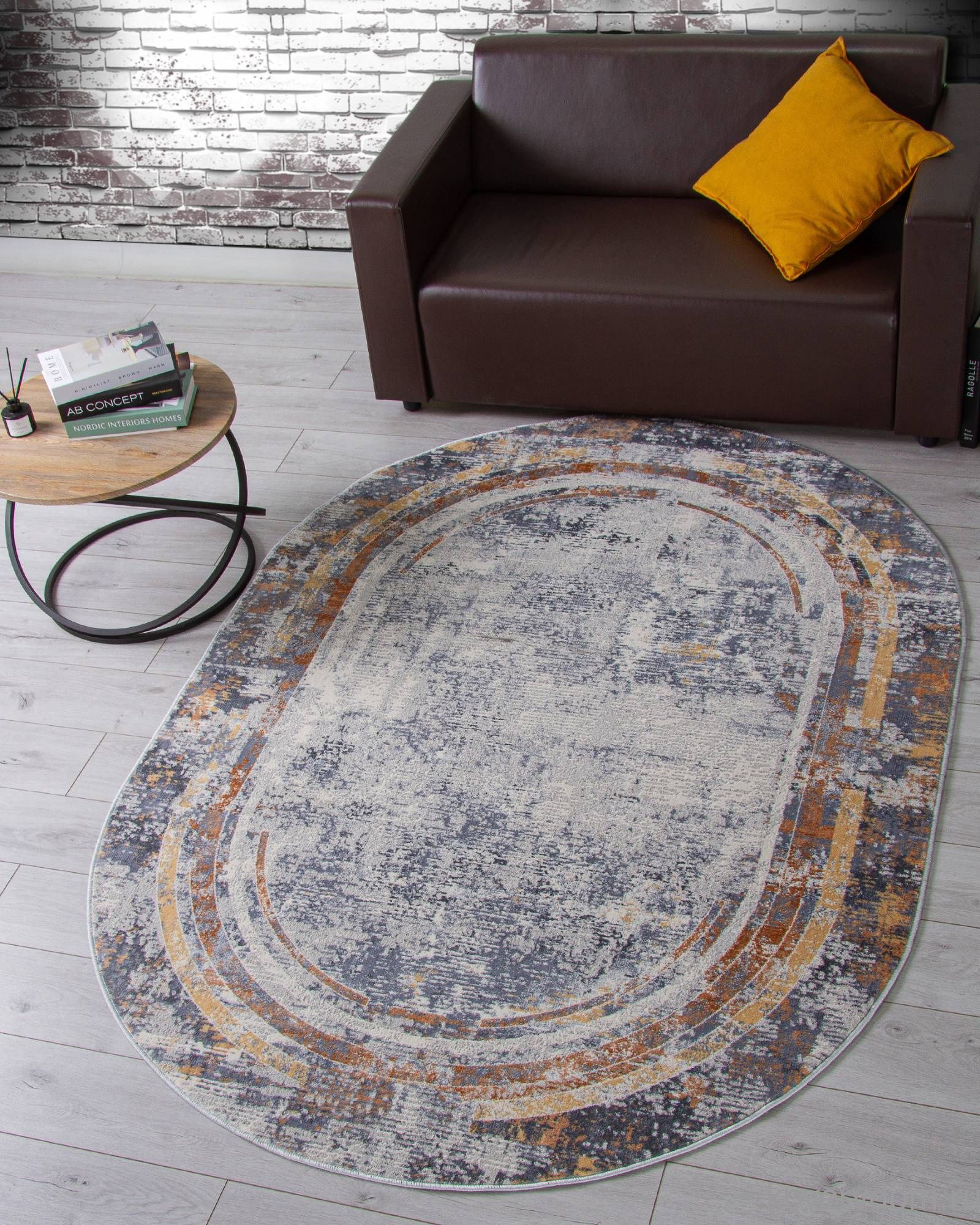 Ковер ZUMMA F258 ORANGE Овал Ковер ZUMMA F258 ORANGE Овал