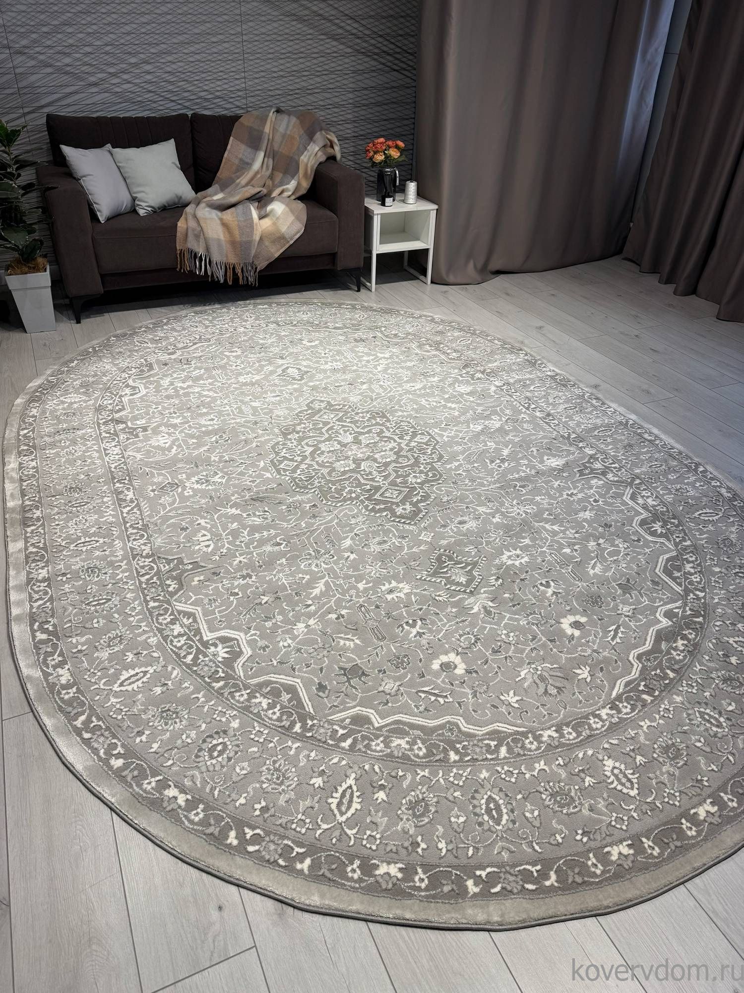 Ковер ARMINA GA007G GREY / GREY Овал