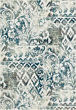 Пушистый круглый рельефный ковер из вискозы GENOVA 38408 6565 61