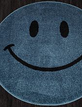 Круглый ковер в детскую SMILE 2 NC19 BLUE Круг