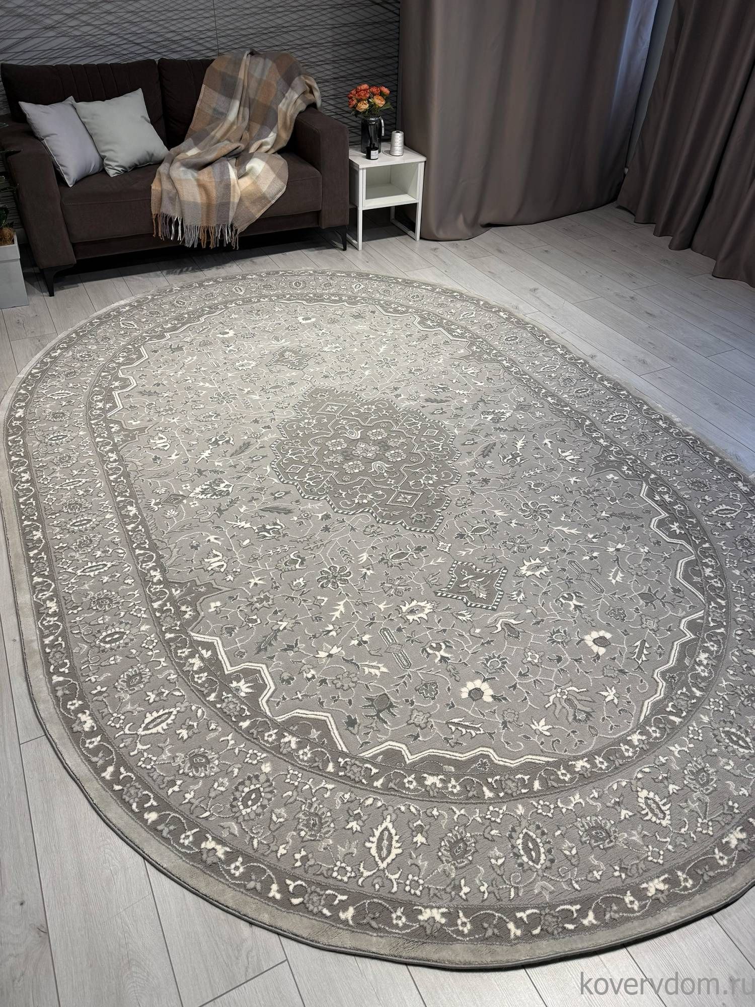 Ковер ARMINA GA073G GREY / GREY Овал