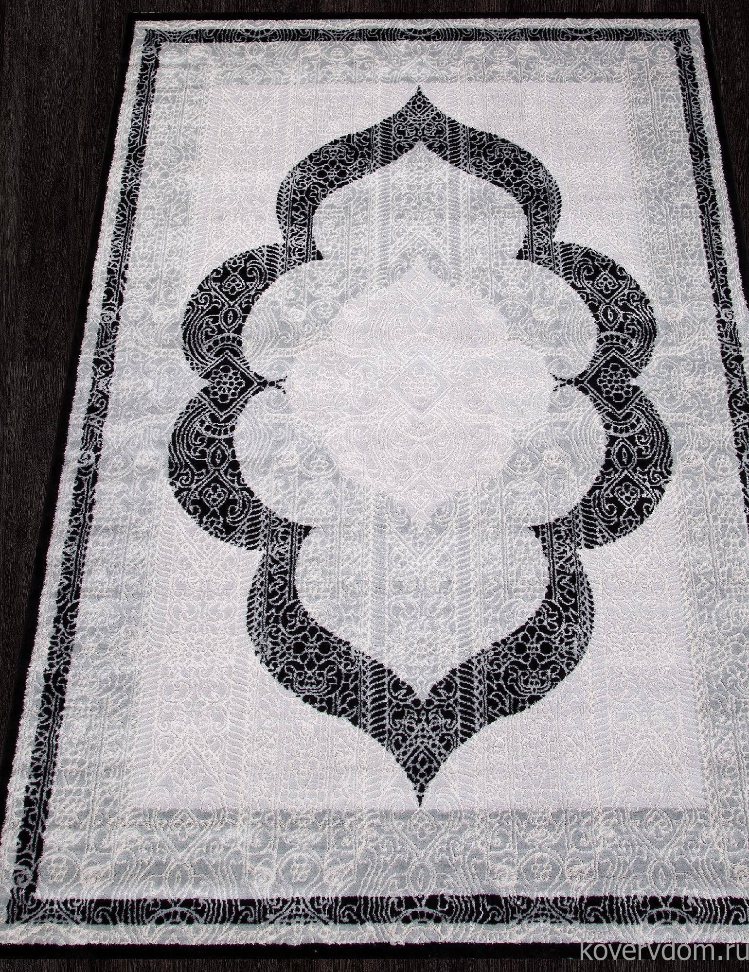 Ковер Valentino Y502A LIGHT GREY SHIRINK / BLACK Ковер Valentino Y502A LIGHT GREY SHIRINK / BLACK