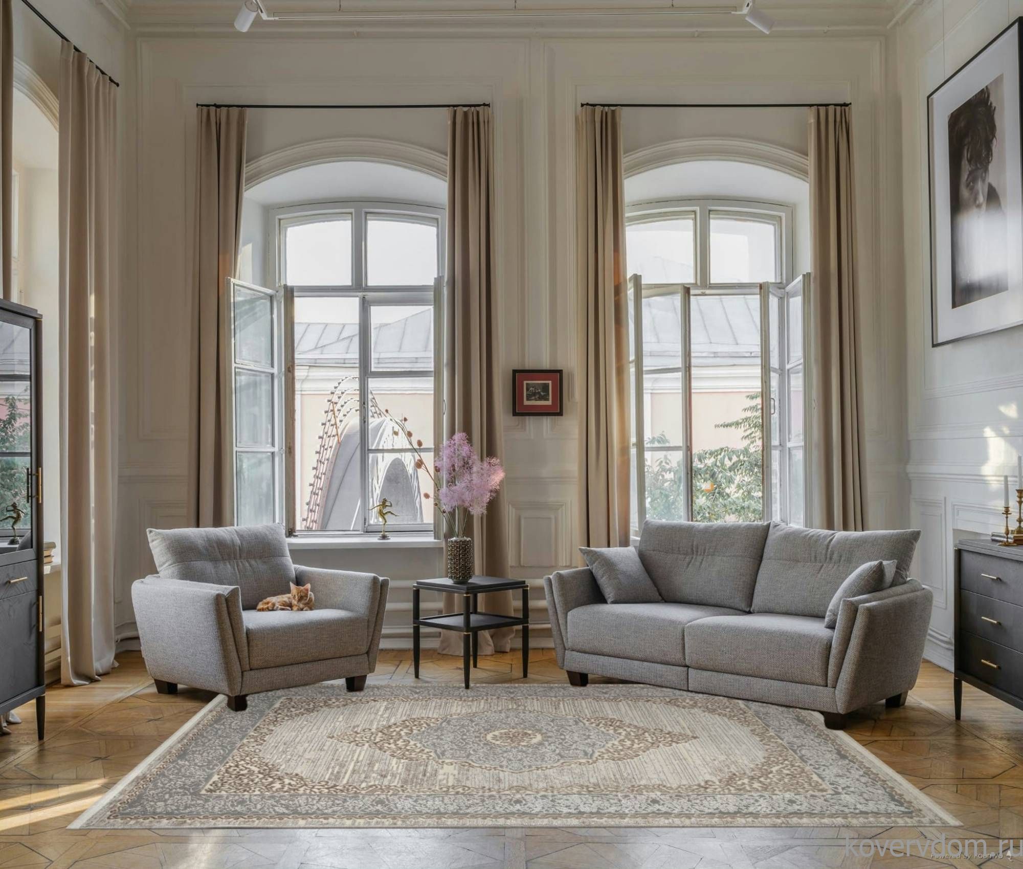 Ковер MARMARIS 26913A GRY / D.BEIGE