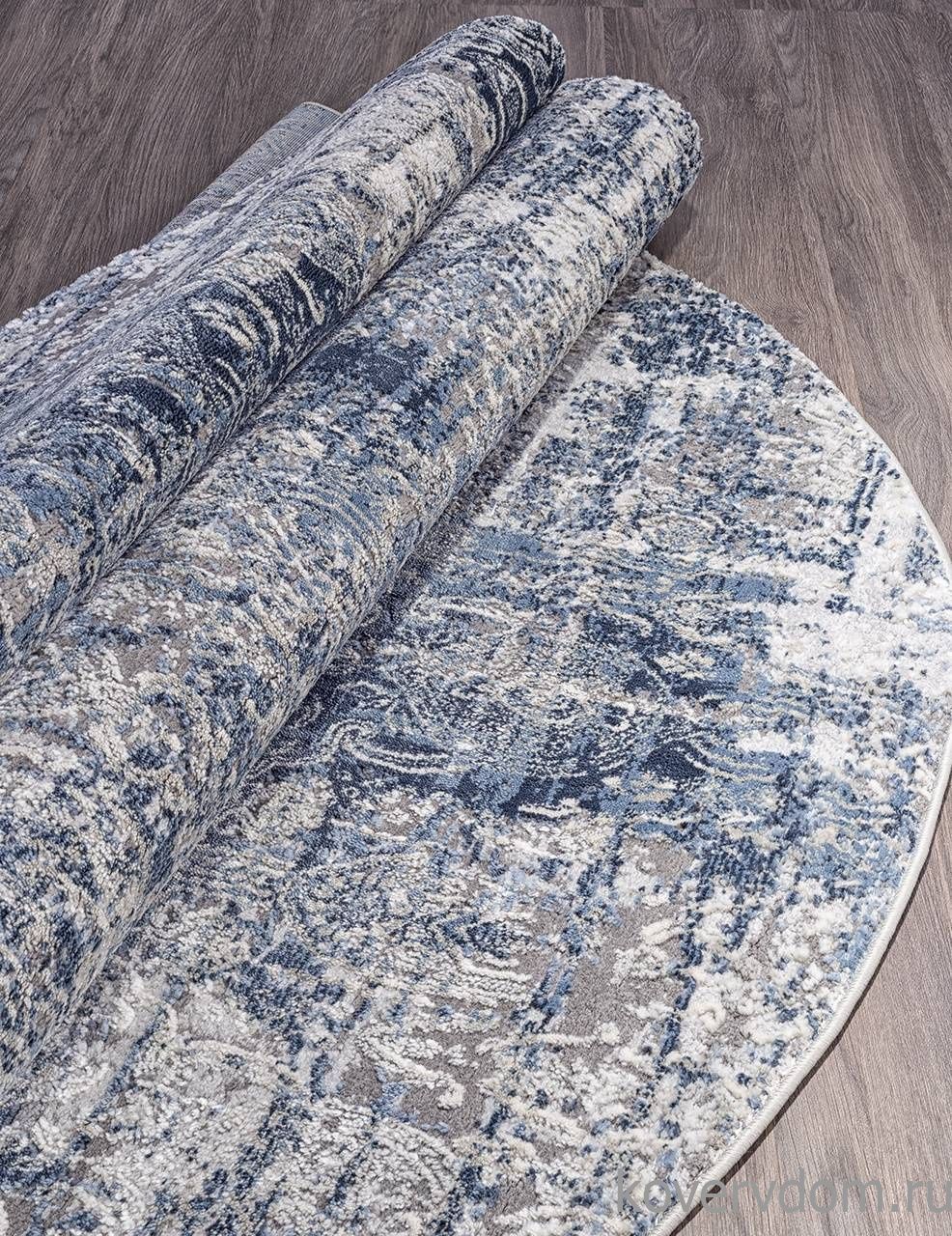 Ковер OPERA 0672A BLUE / GREY Овал