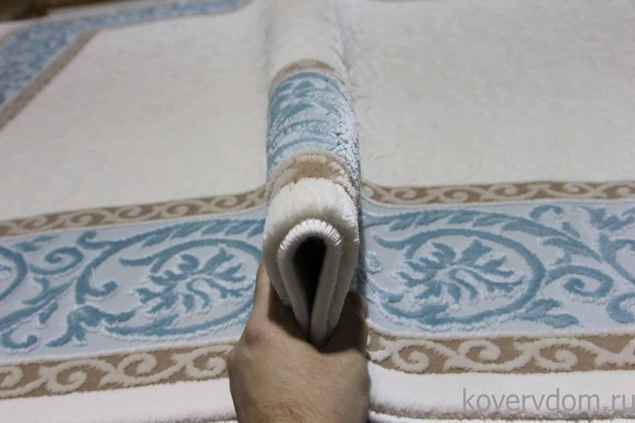 Ковер HUNKAR 08058T BLUE / WHITE Ковер HUNKAR 08058T BLUE / WHITE