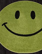 Ковер в гостиную зеленый SMILE 2 NC19 GREEN Круг