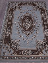 Ковер в классическом стиле в гостиную SIERRA-A 5444 BLUE-BROWN 2
