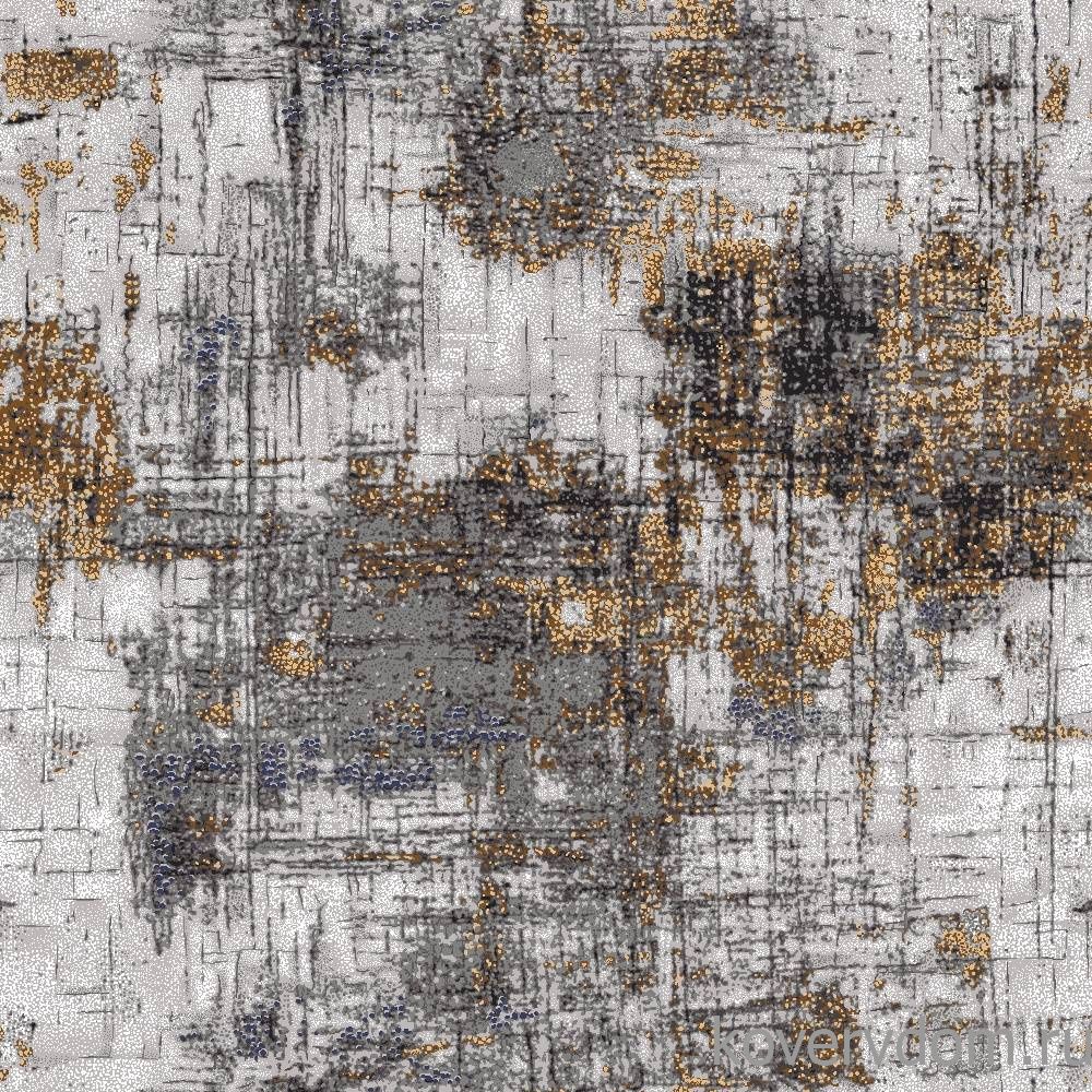 Ковровая Дорожка Рулоны обработанные Принт ДИСКАВЕРИ Серый