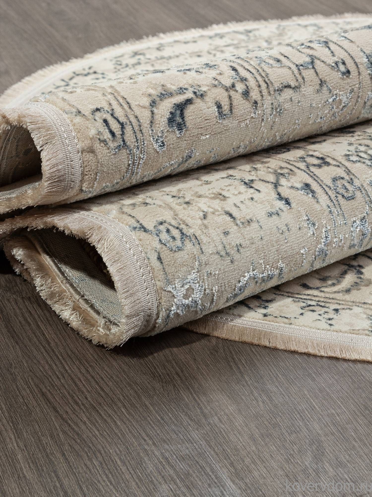 Ковер MIKONOS F584AH CREAM / D.BLUE Овал Ковер MIKONOS F584AH CREAM / D.BLUE Овал