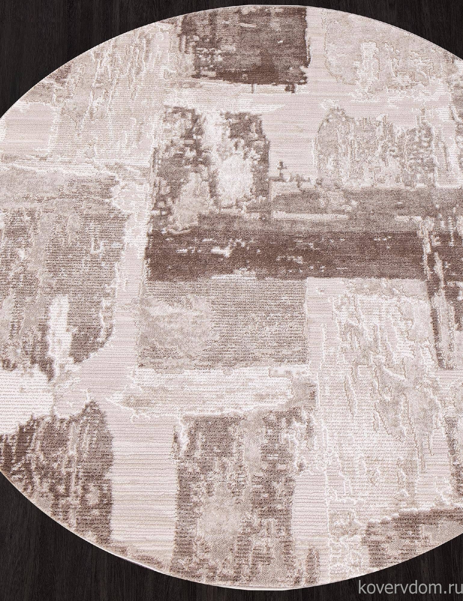 Ковер ARMINA 03710A BROWN / BROWN Круг Ковер ARMINA 03710A BROWN / BROWN Круг