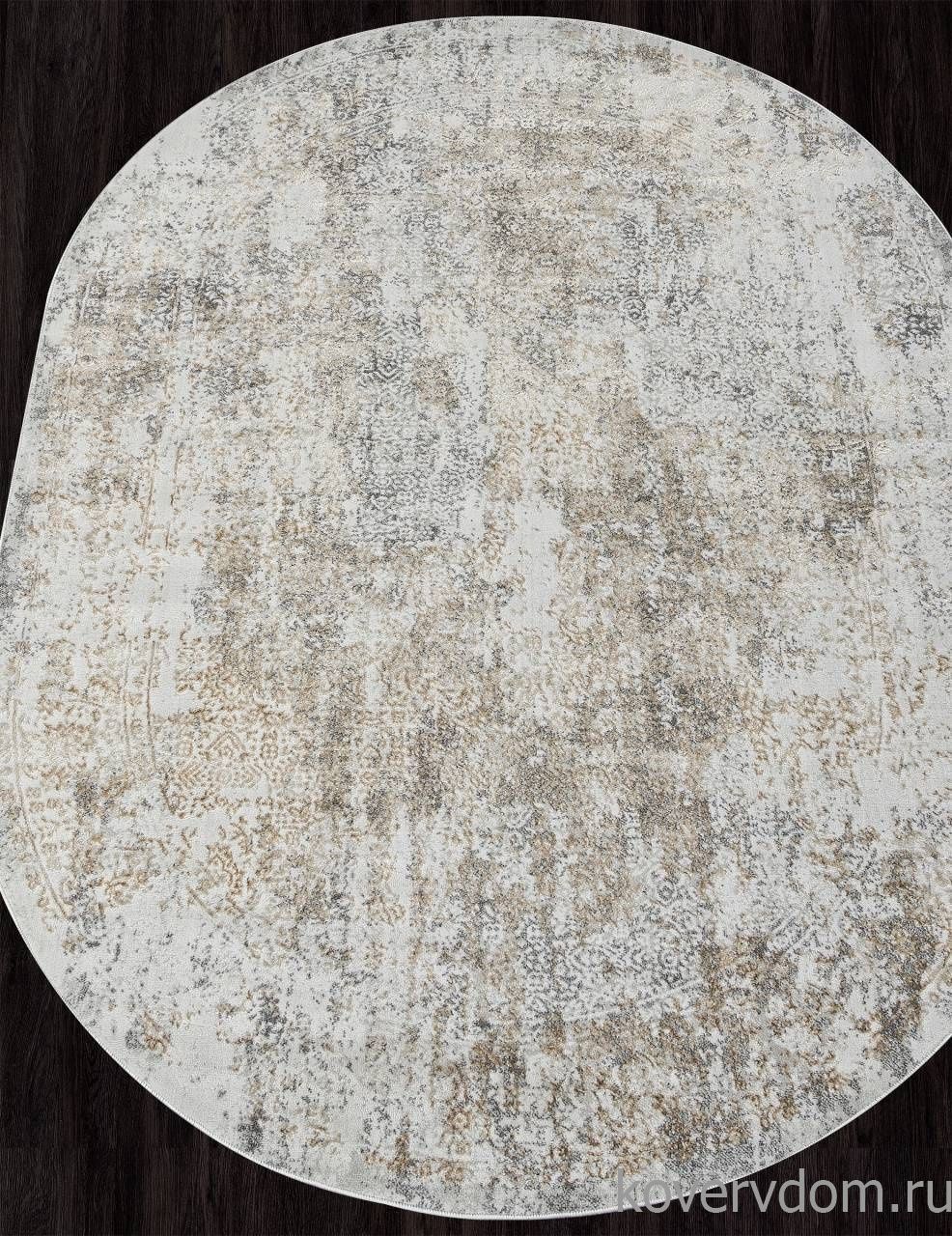 Ковер SAFARI 02475H DK.BEIGE / GREY Овал