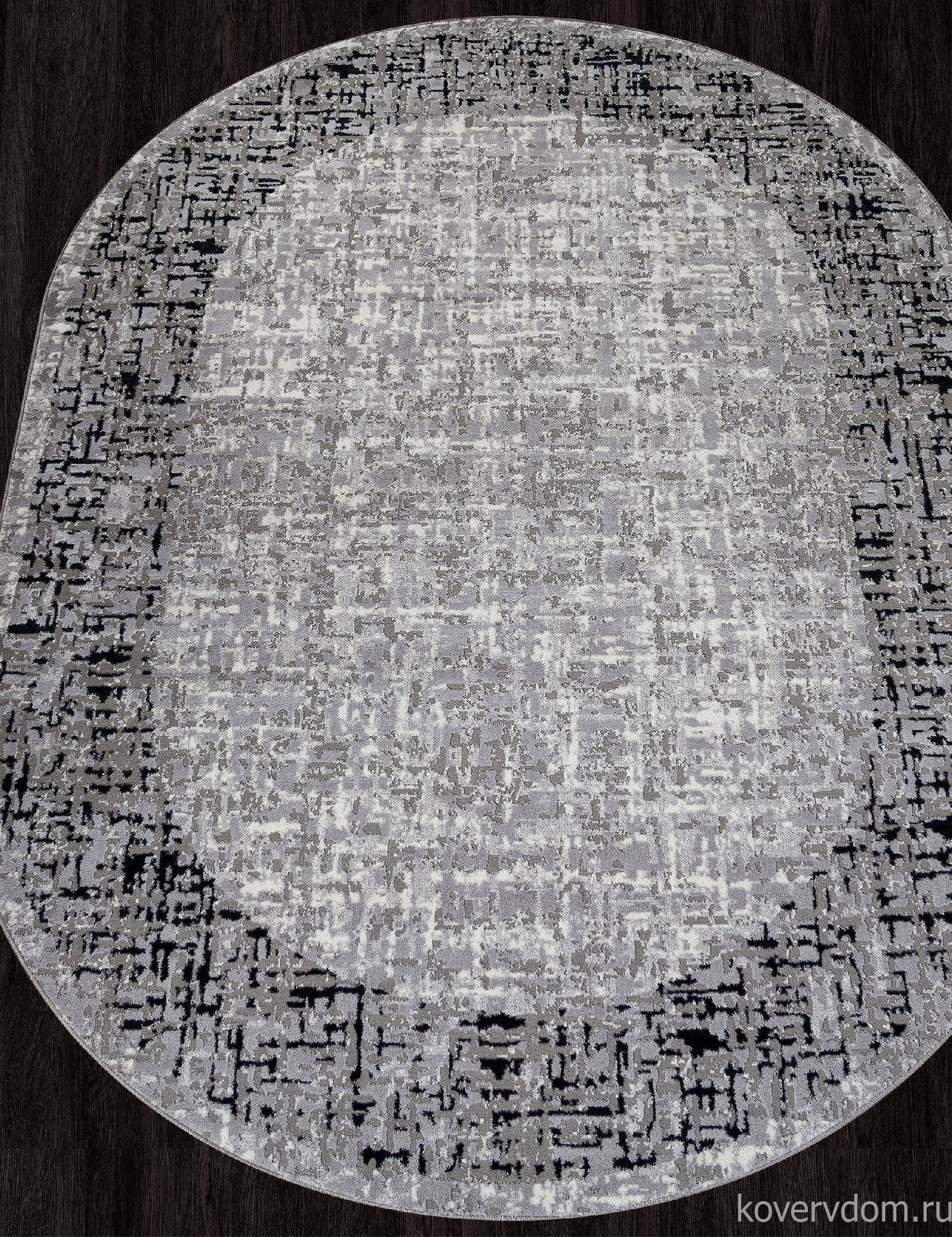 Ковер PALERMO F292 DARK GRAY Овал Ковер PALERMO F292 DARK GRAY Овал