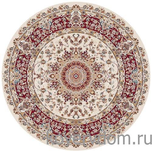 Ковер SHAHREZA D206 CREAM-RED Круг