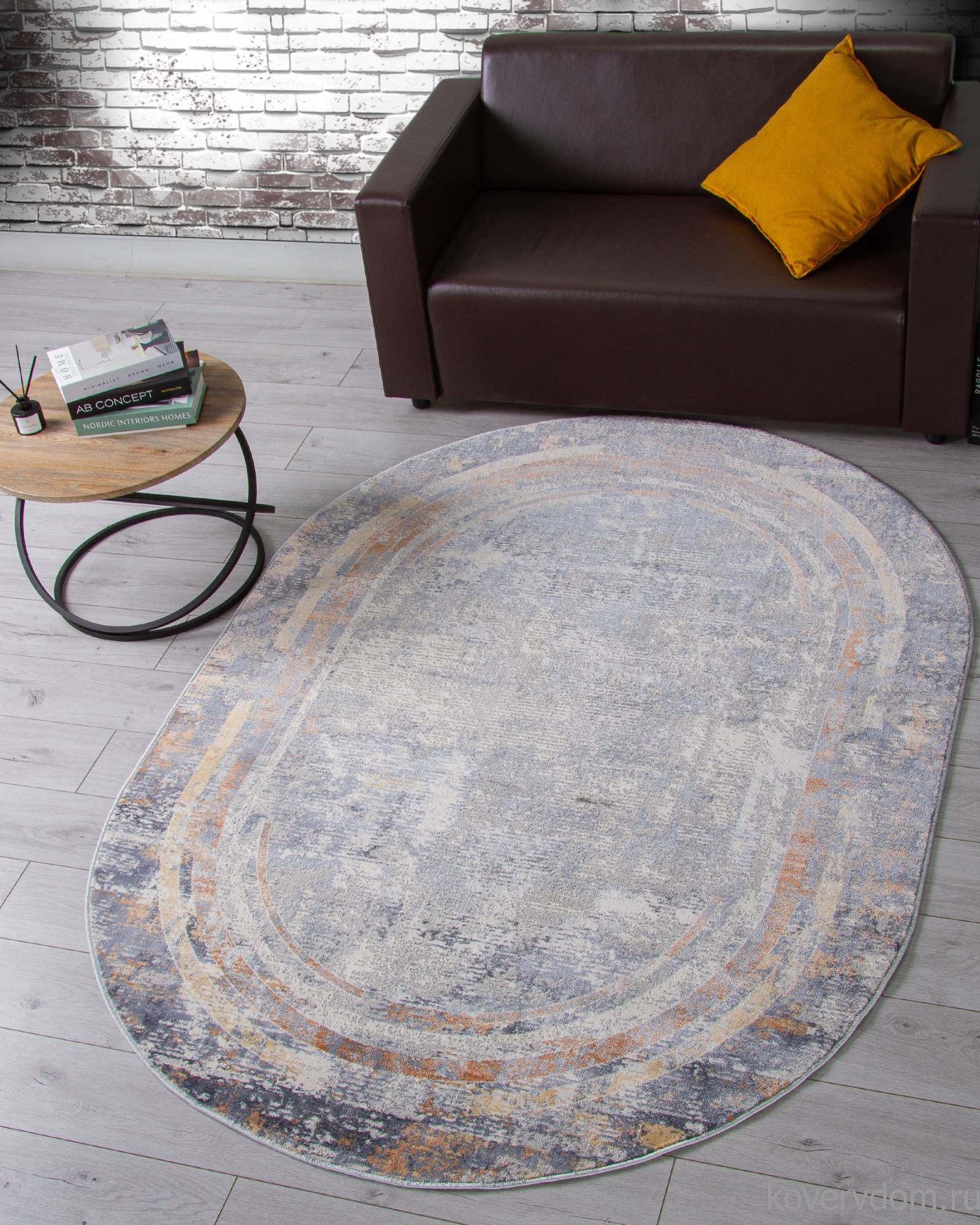 Ковер ZUMMA F258 ORANGE Овал Ковер ZUMMA F258 ORANGE Овал