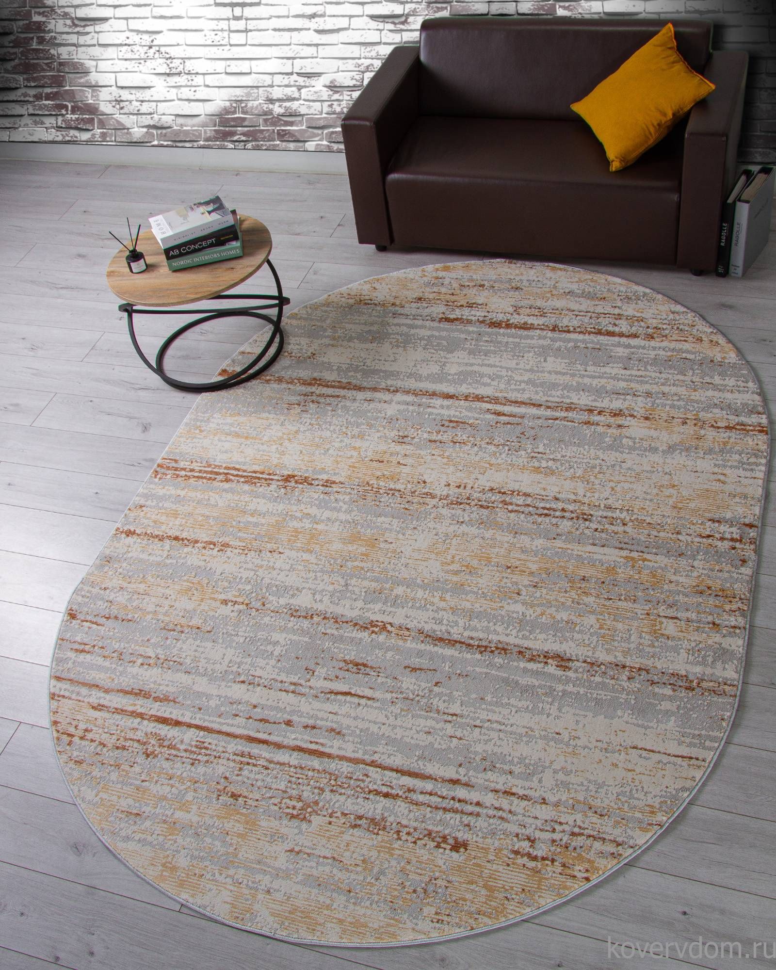 Ковер ZUMMA F026 ORANGE Овал Ковер ZUMMA F026 ORANGE Овал