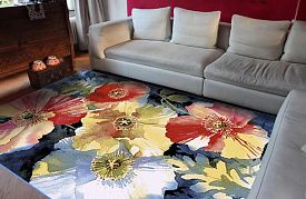 Шерстяной ковер с цветами Hunnu R 6A1556 175
