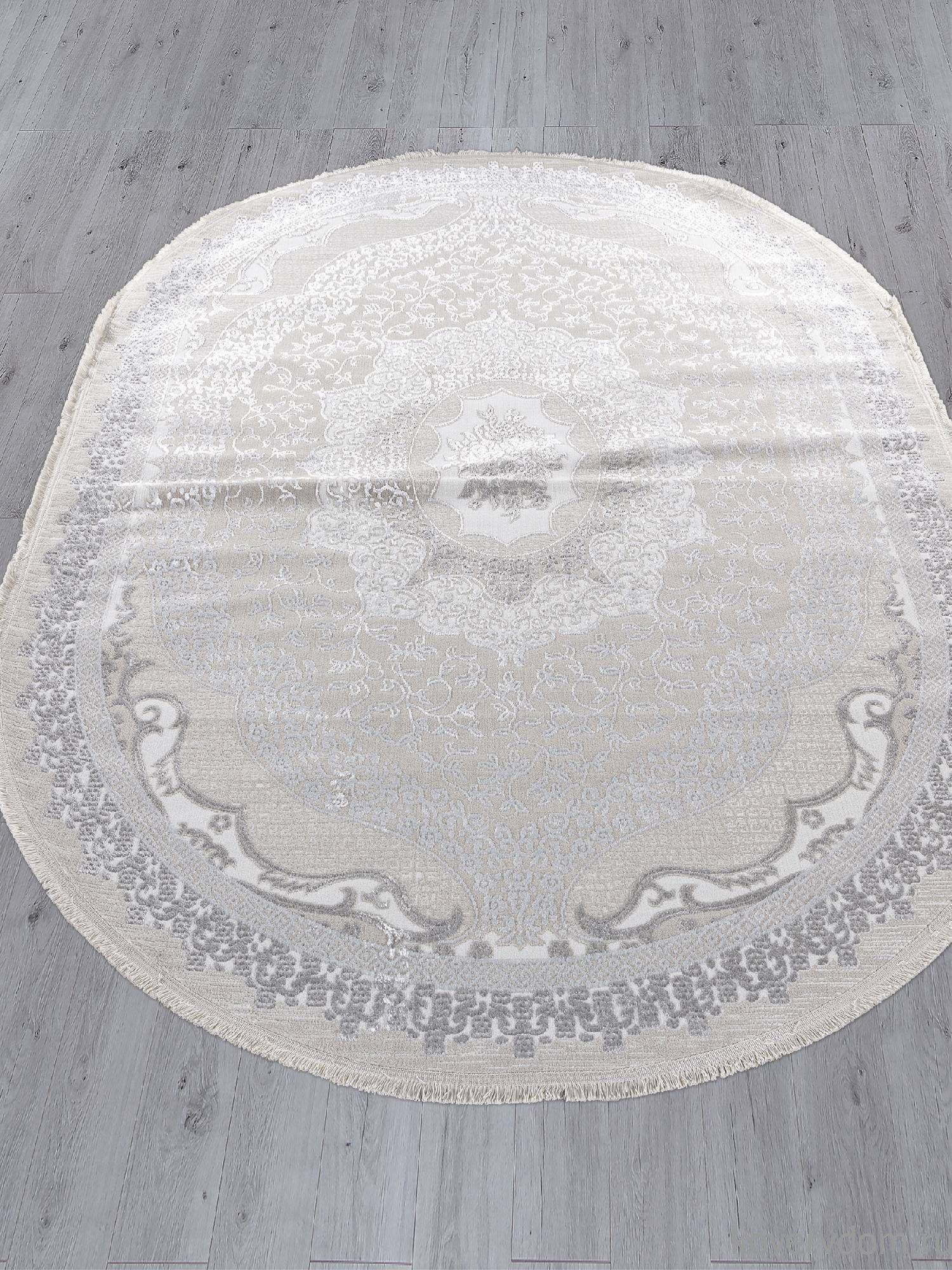 Ковер EFSAN Q010A CREAM SHRINK / GREY FDY Овал