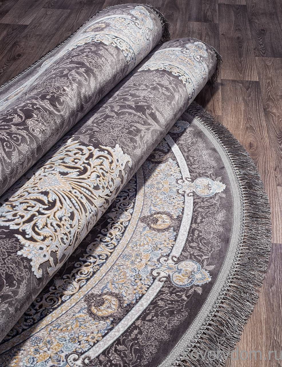 Ковер FARSI 1200 G247 DARK GRAY Овал