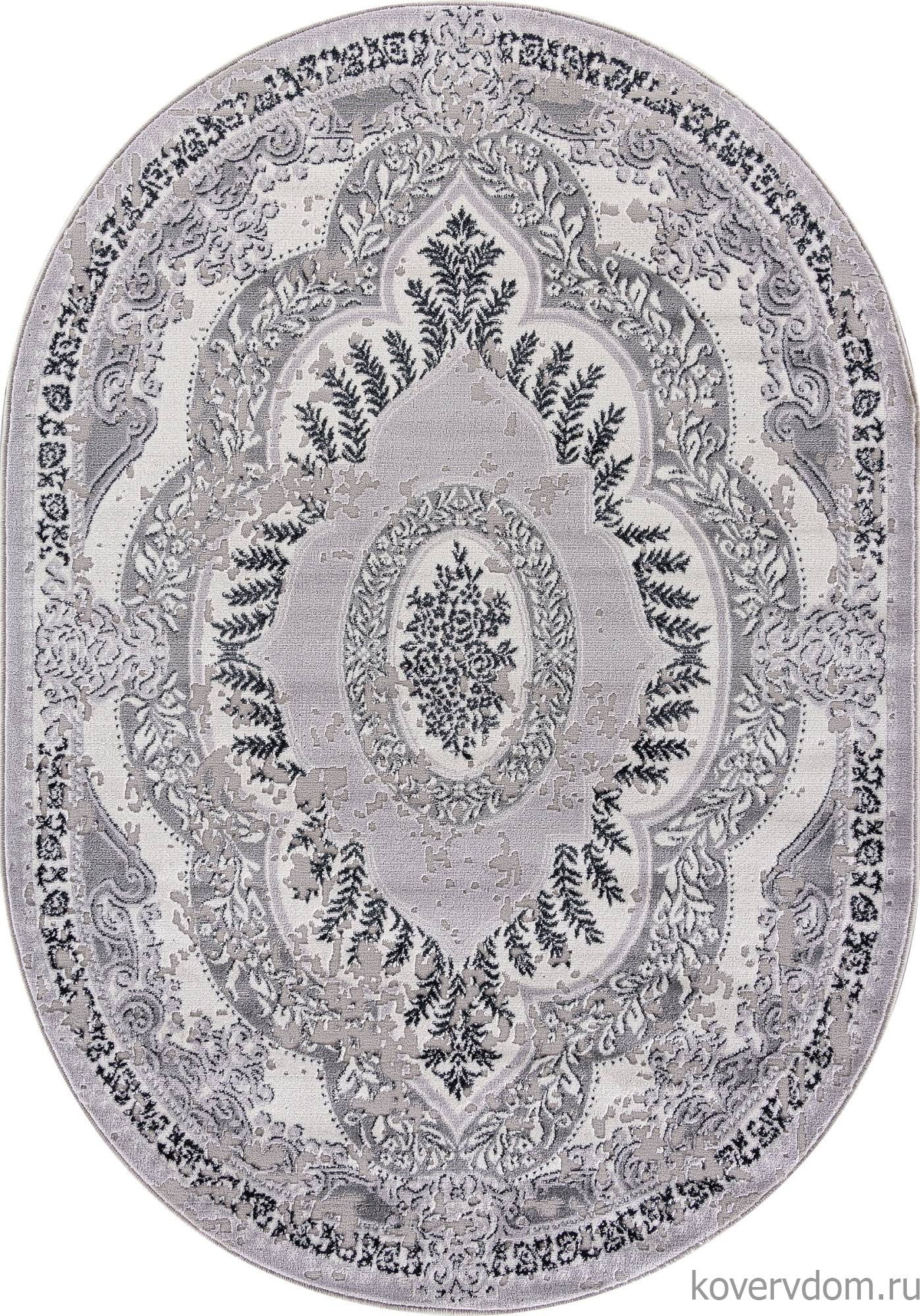 Ковер PALERMO F290 DARK GRAY Овал Ковер PALERMO F290 DARK GRAY Овал