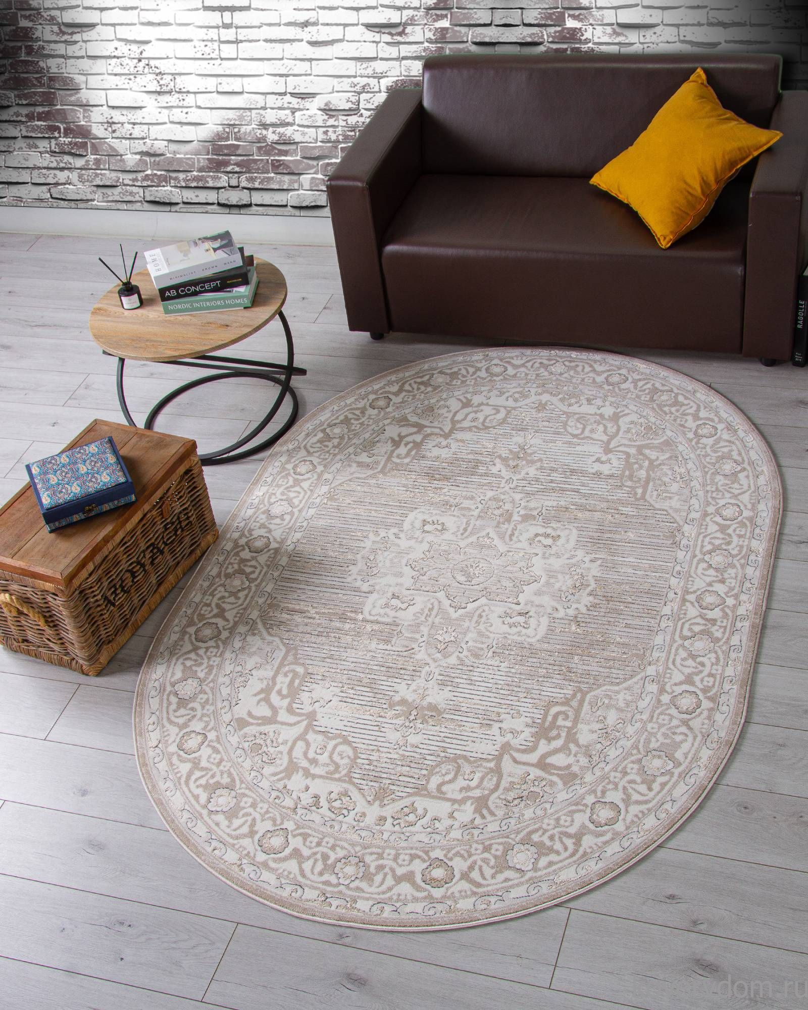 Ковер NOVA 04089A CREAM HB / LIGHT GRI HB Овал