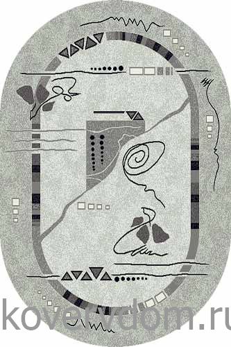 Ковер SILVER 5305 GRAY Овал