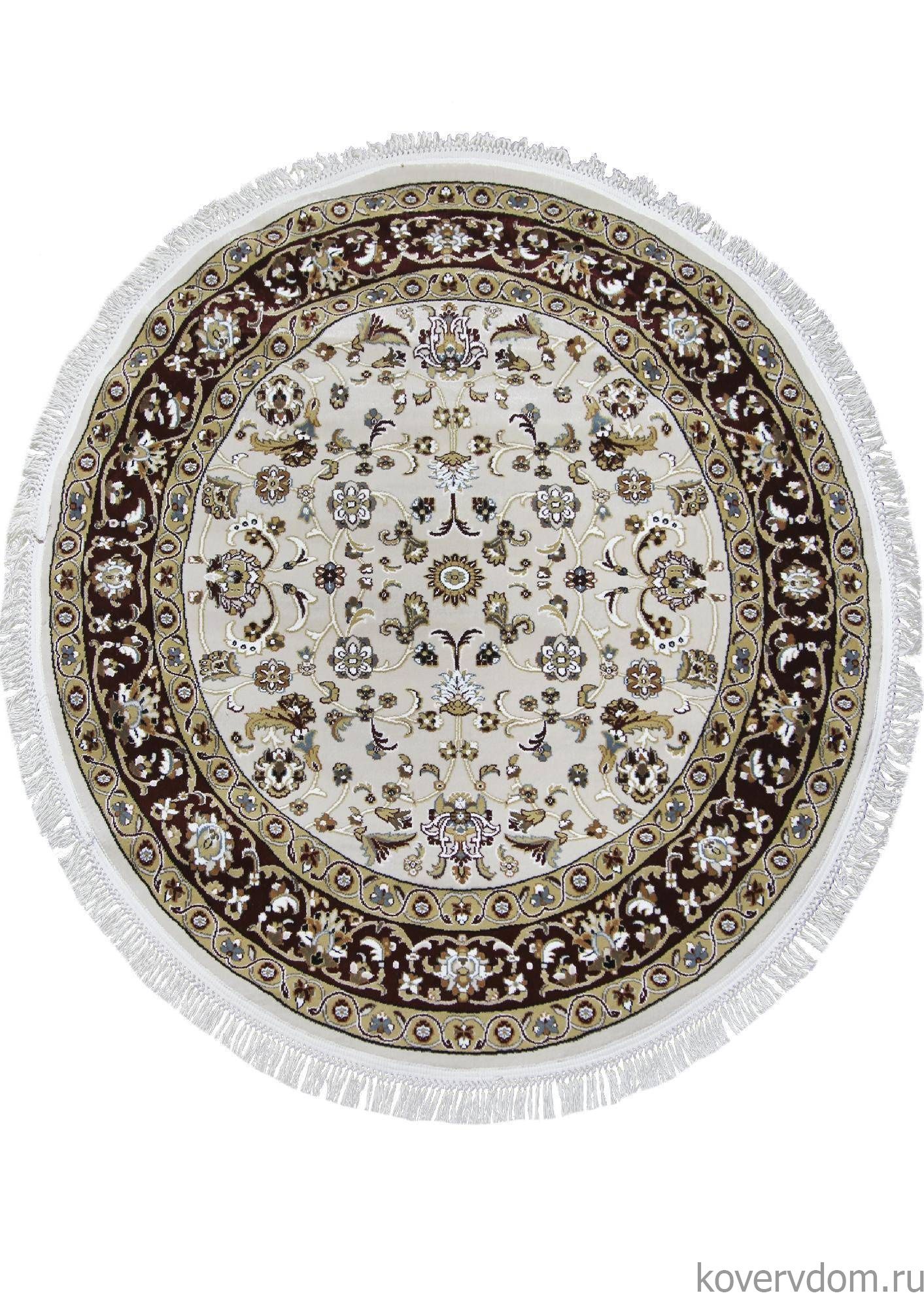 Ковер SHAHREZA D210 CREAM-RED Круг